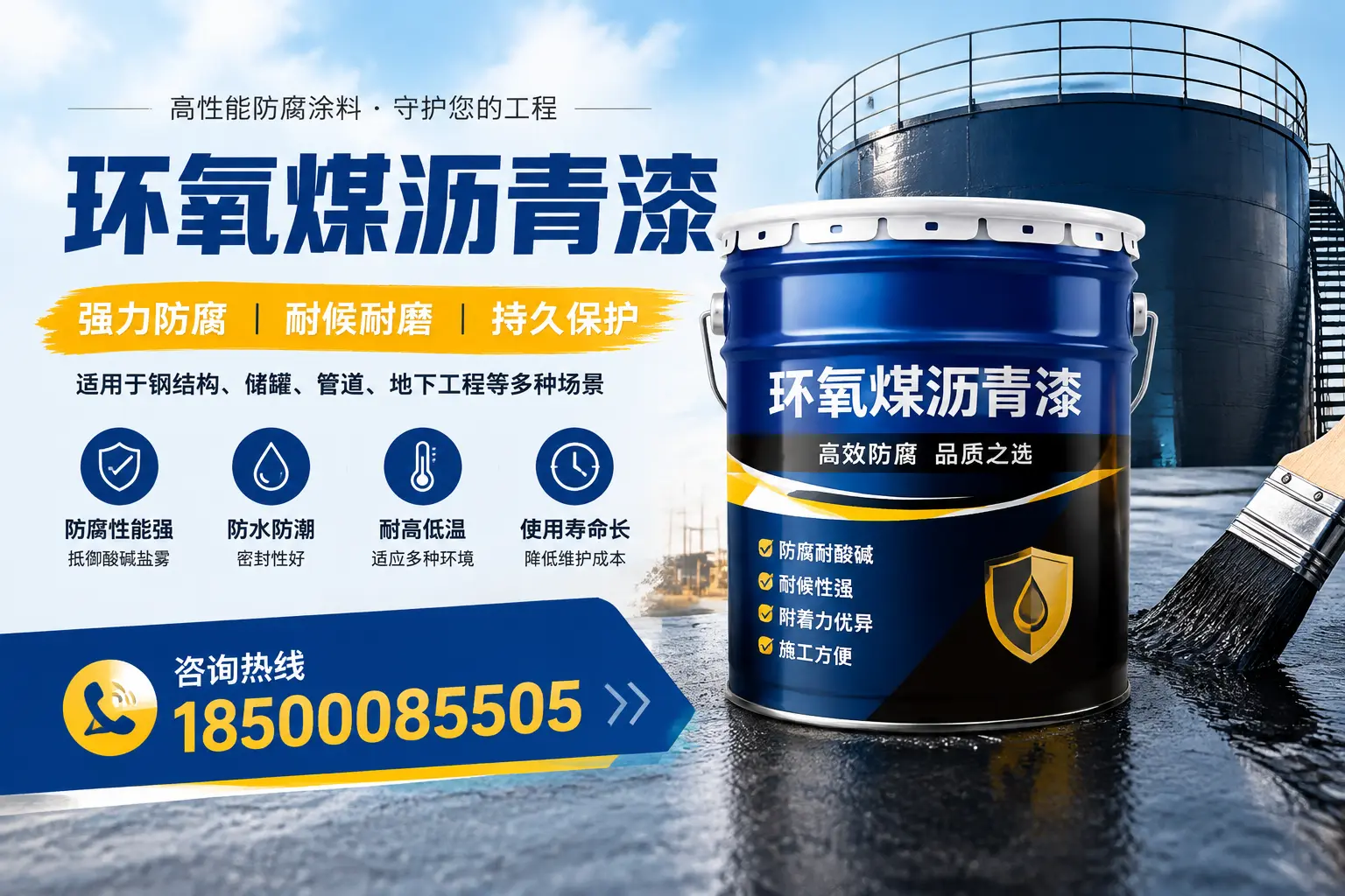 环氧煤沥青漆在工业中的应用,孝感企业的选择